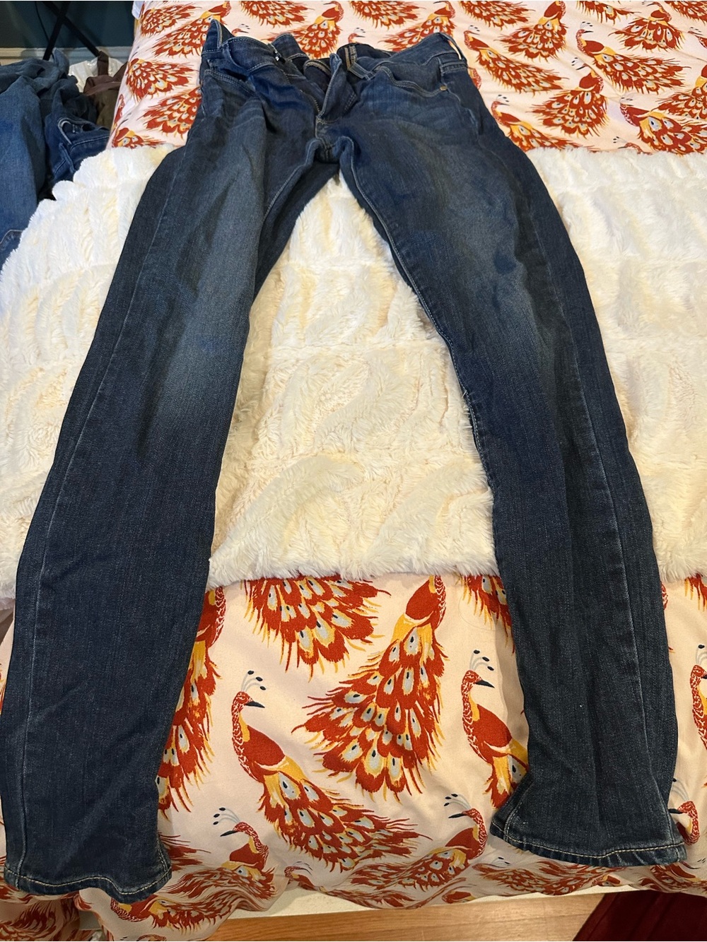 PAIGE Women's Dark Blue Skinny Jeans